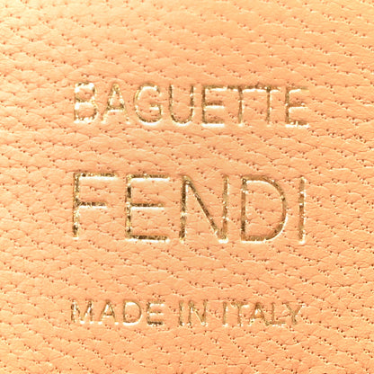 Fendi Nappa FF 1974 Embossed Baguette Miele Scuro 6 of 10