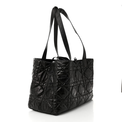 Christian Dior Crinkled Calfskin Macrocannage Large Toujours Black 4 of 12