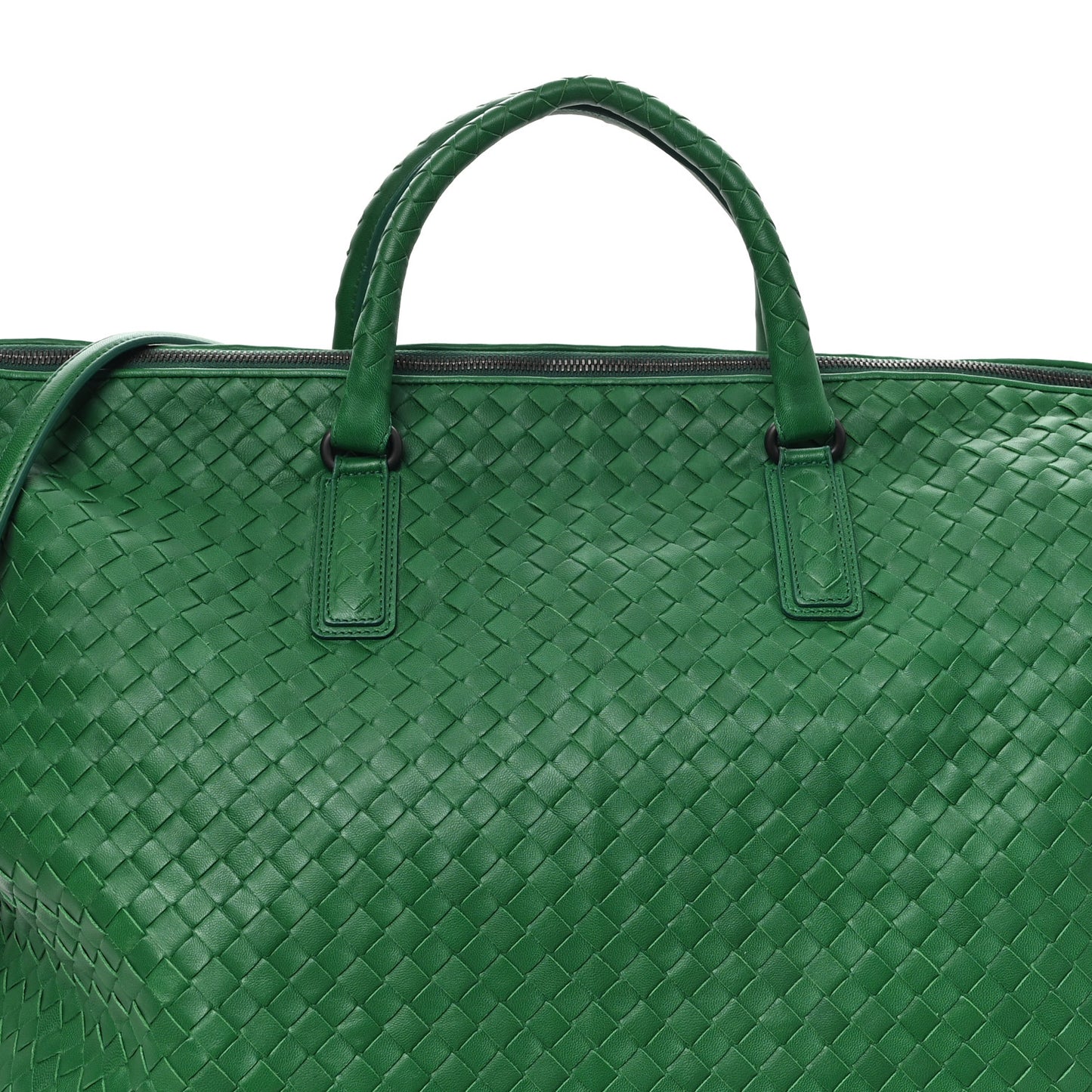Nappa Intrecciato Maxi Convertible Tote Green