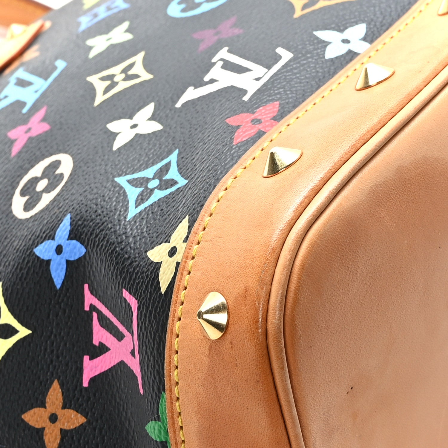 Louis Vuitton Monogram Multicolor Alma Black 10 of 12