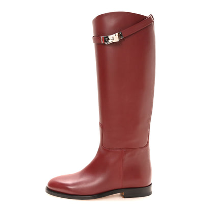 Hermes Swift Kelly Jumping Boots 37 Rouge H 1 of 8