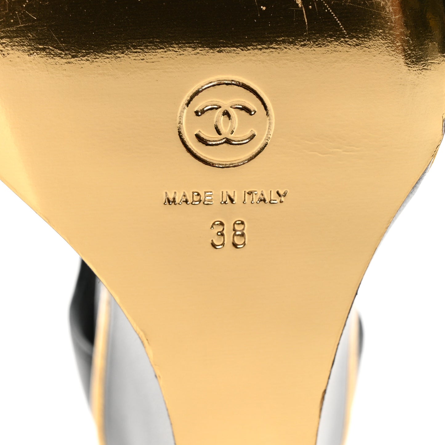 Lambskin Cap Toe Open Wedge 38 Black