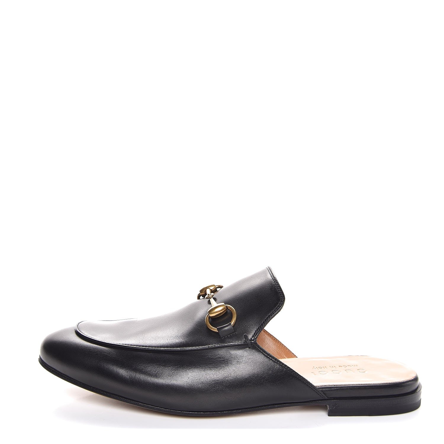 Gucci Calfskin Mens Princetown Slippers 6 Black 1 of 8