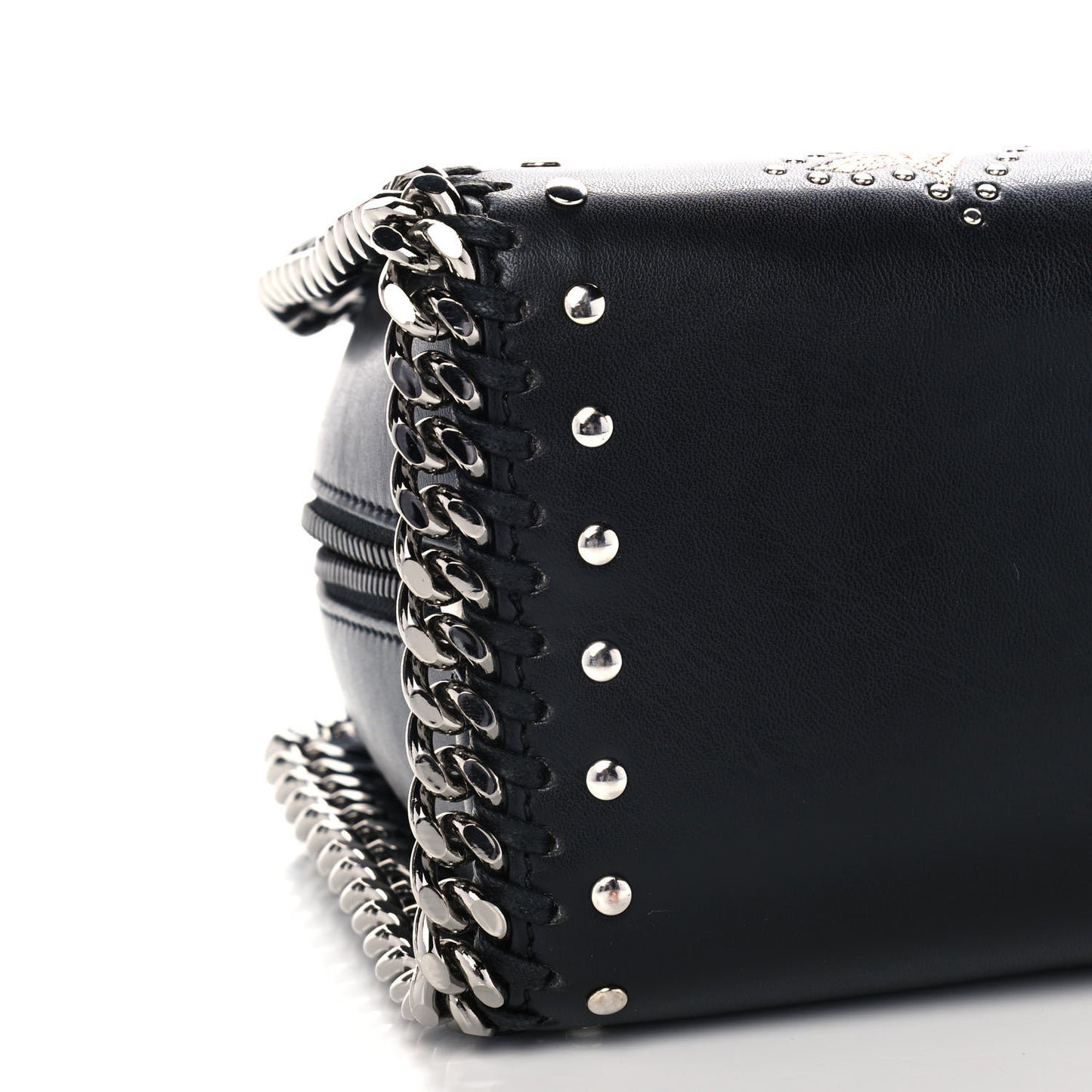 Eco Alter Nappa Mini Falabella Box Bird Top Handle Bag Black