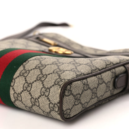 Gucci GG Supreme Monogram Web Small Ophidia Messenger Bag Brown 9 of 12