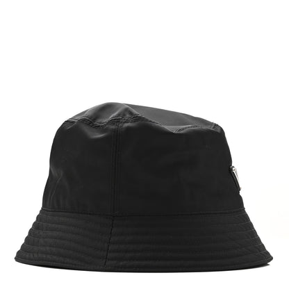Prada Re-Nylon Metal Triangle Logo Womens Bucket Hat XL Black 5 of 9