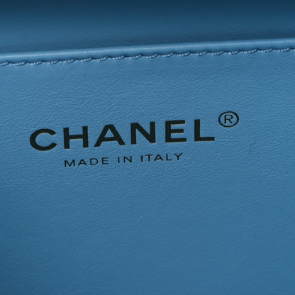 Chanel Caviar Quilted Mini Pick Me Up Vanity Case Light Blue 7 of 11
