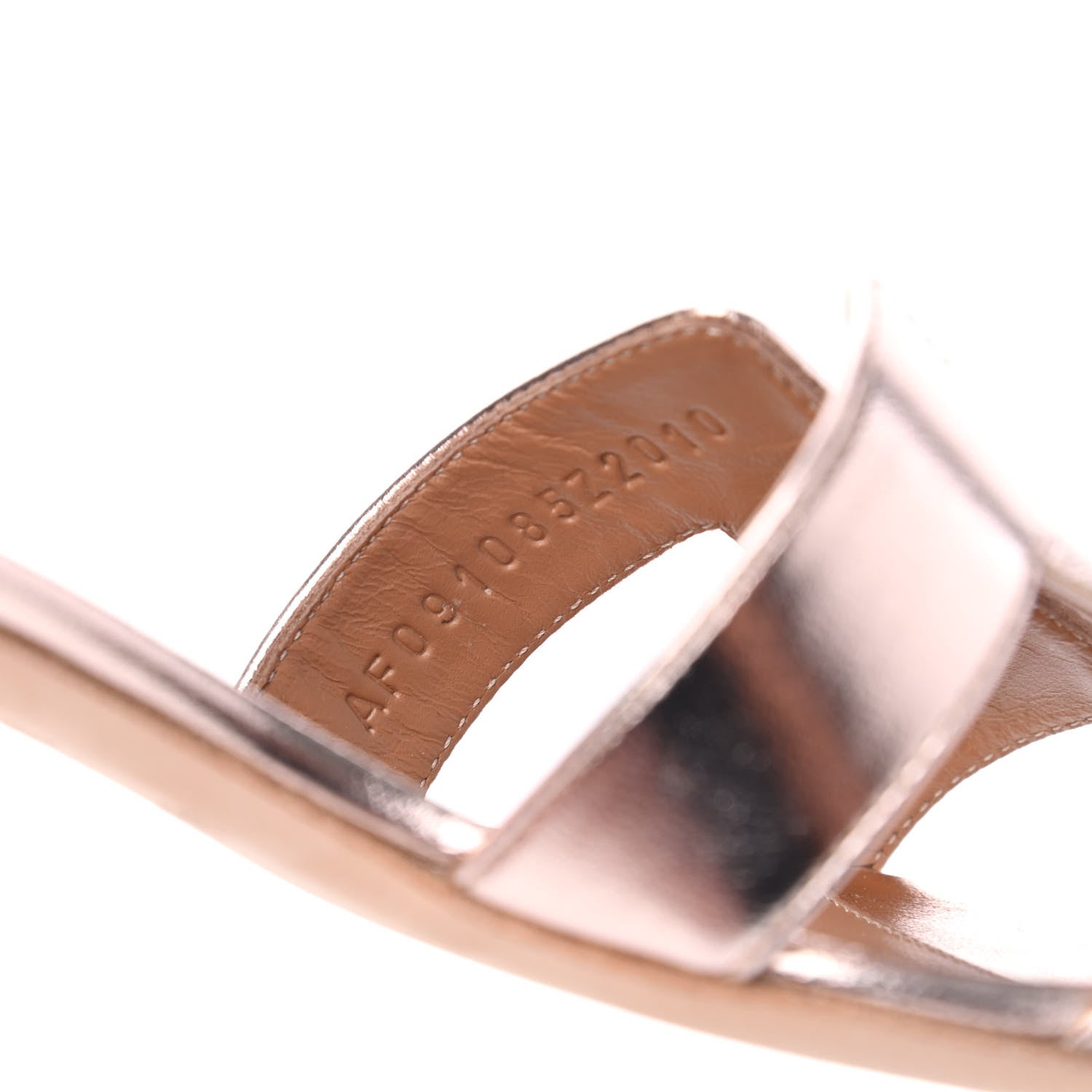 Hermes Metallic Nappa Oasis Sandals 36.5 Rose Dore 8 of 15