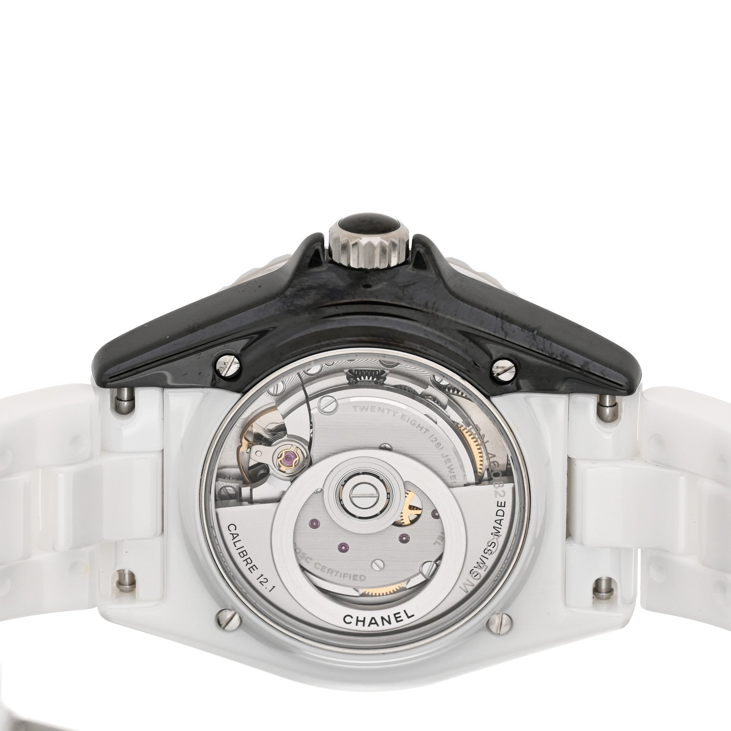 Chanel Stainless Steel Ceramic 38mm J12 Paradoxe Automatic Watch White 4 of 5