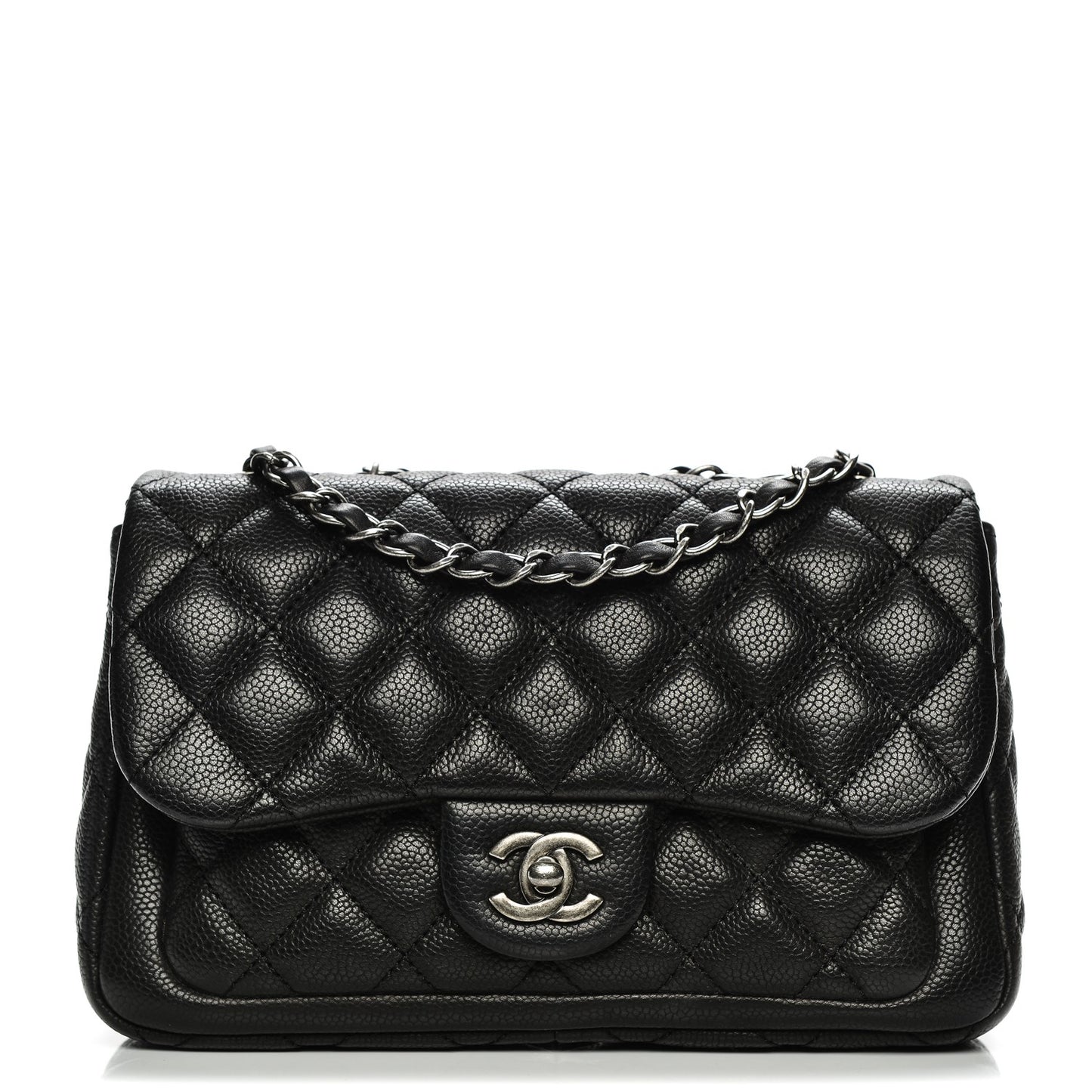 Caviar Quilted Medium Now and Forever Flap Black