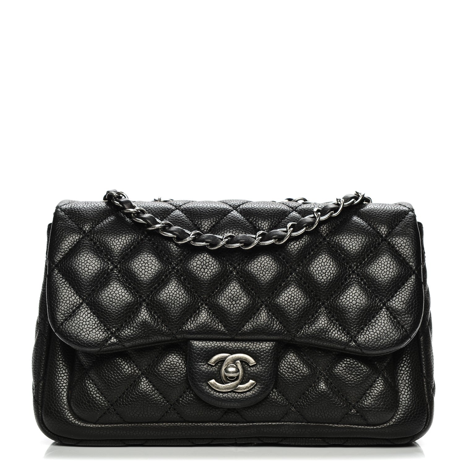 Chanel Caviar Quilted Medium Now and Forever Flap Black 1 of 7