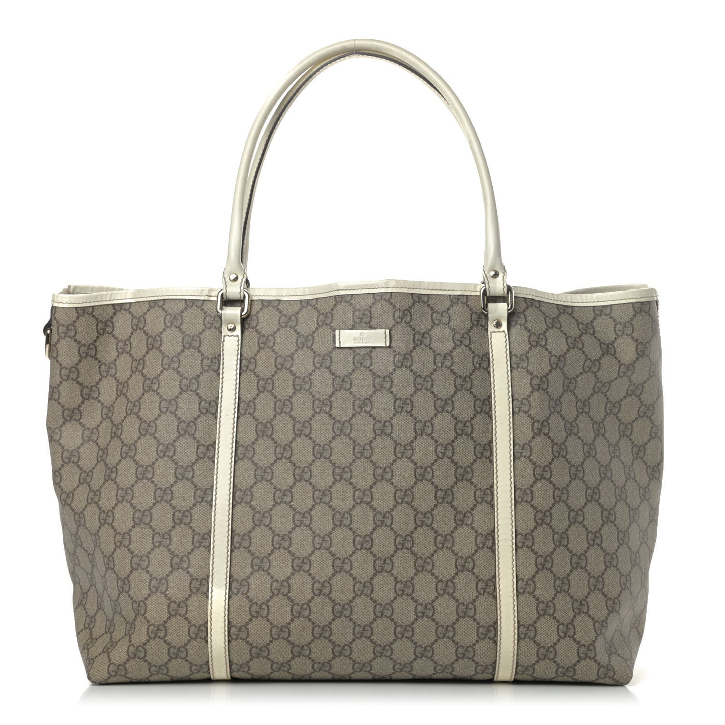 GG Plus Monogram Large Joy Tote Off White