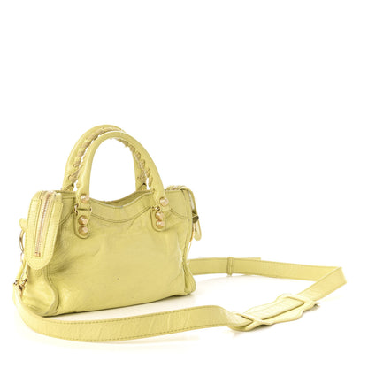Balenciaga Agneau Giant 12 Gold Hardware Mini City Jaune Citronnade 4 of 18