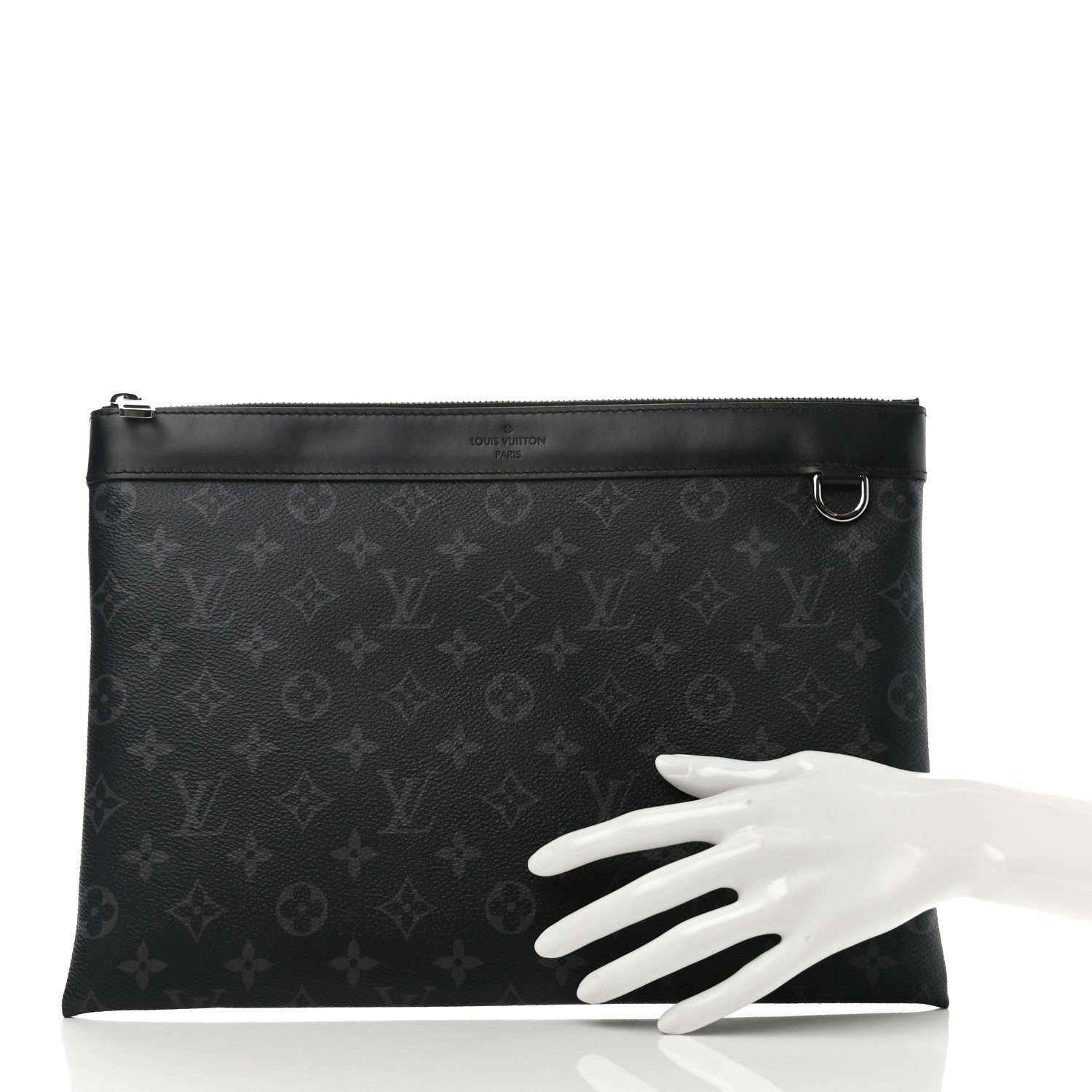 Louis Vuitton Monogram Eclipse Discovery Pochette GM 2 of 9