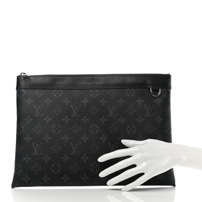 Louis Vuitton Monogram Eclipse Discovery Pochette GM 2 of 9