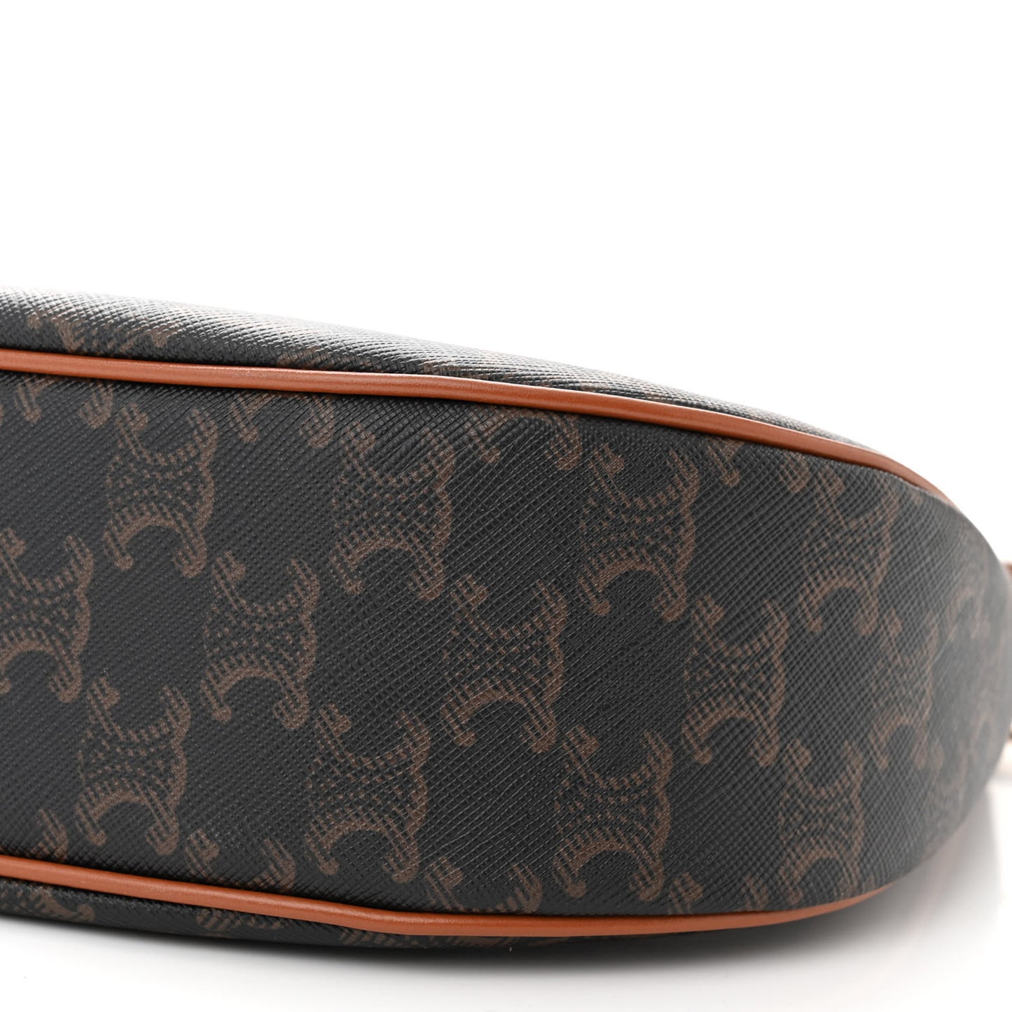 Triomphe Canvas Calfskin Ava Shoulder Bag Tan