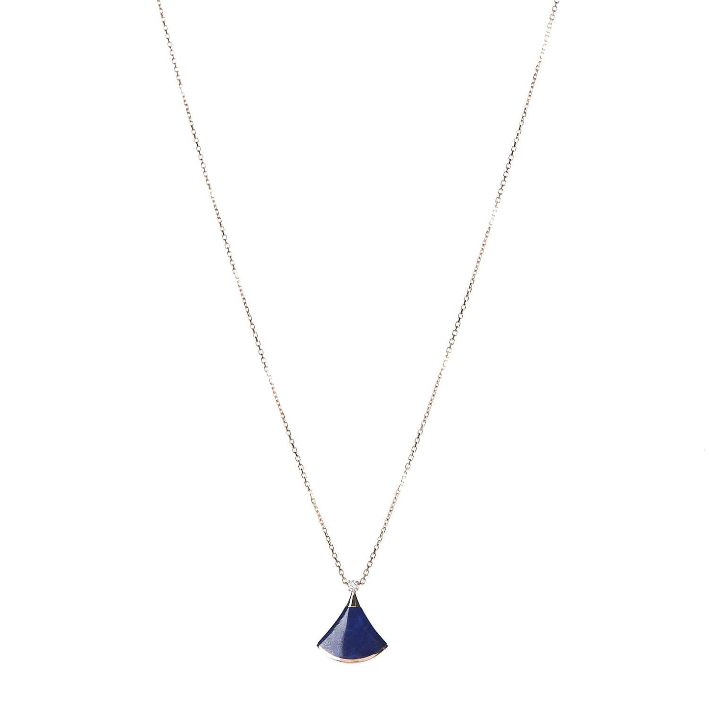 18K Rose Gold Diamond Lapis Lazuli Divas' Dream Pendant Necklace