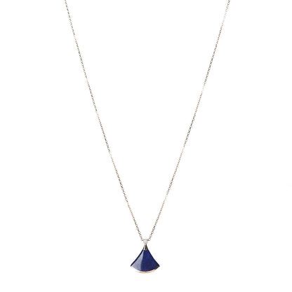 Bulgari 18K Rose Gold Diamond Lapis Lazuli Divas' Dream Pendant Necklace 1 of 5