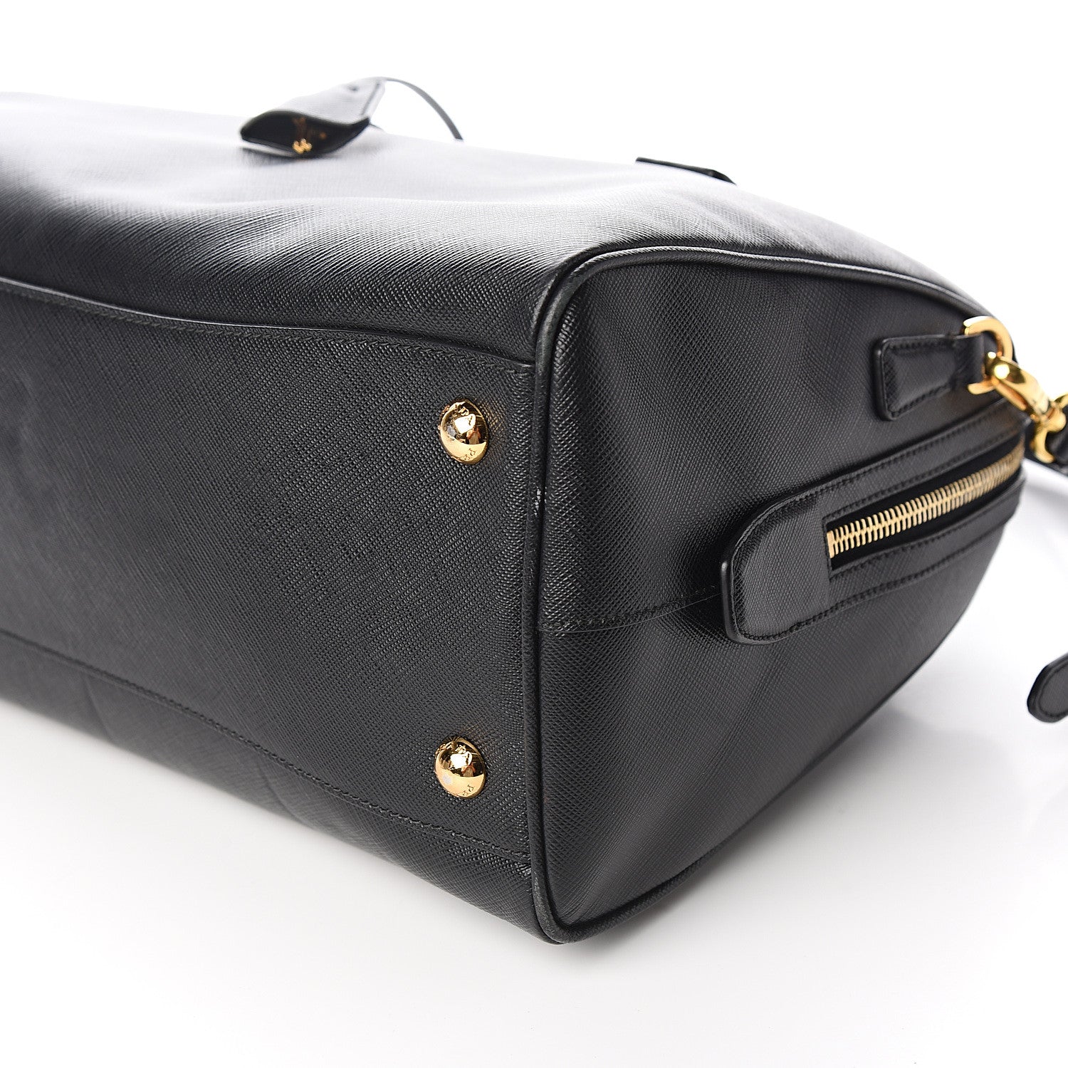 Prada Saffiano Lux Bowler Black 9 of 10