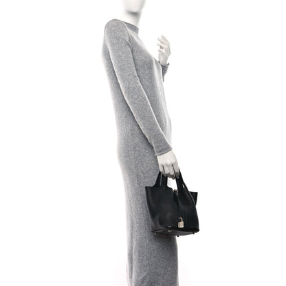 Hermes Taurillon Clemence Picotin Lock 18 PM Black 2 of 8