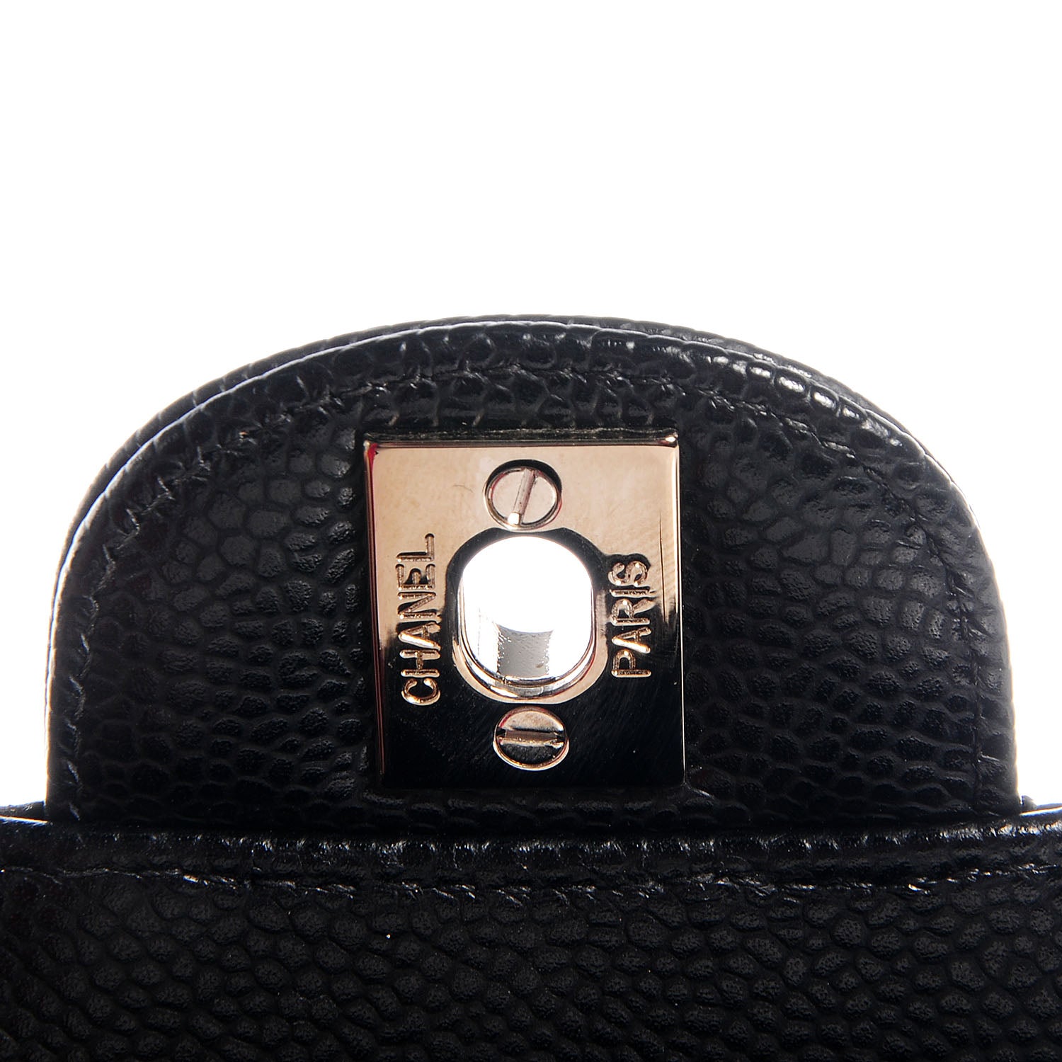 Chanel Caviar East West Flap Bag Black 7 of 9