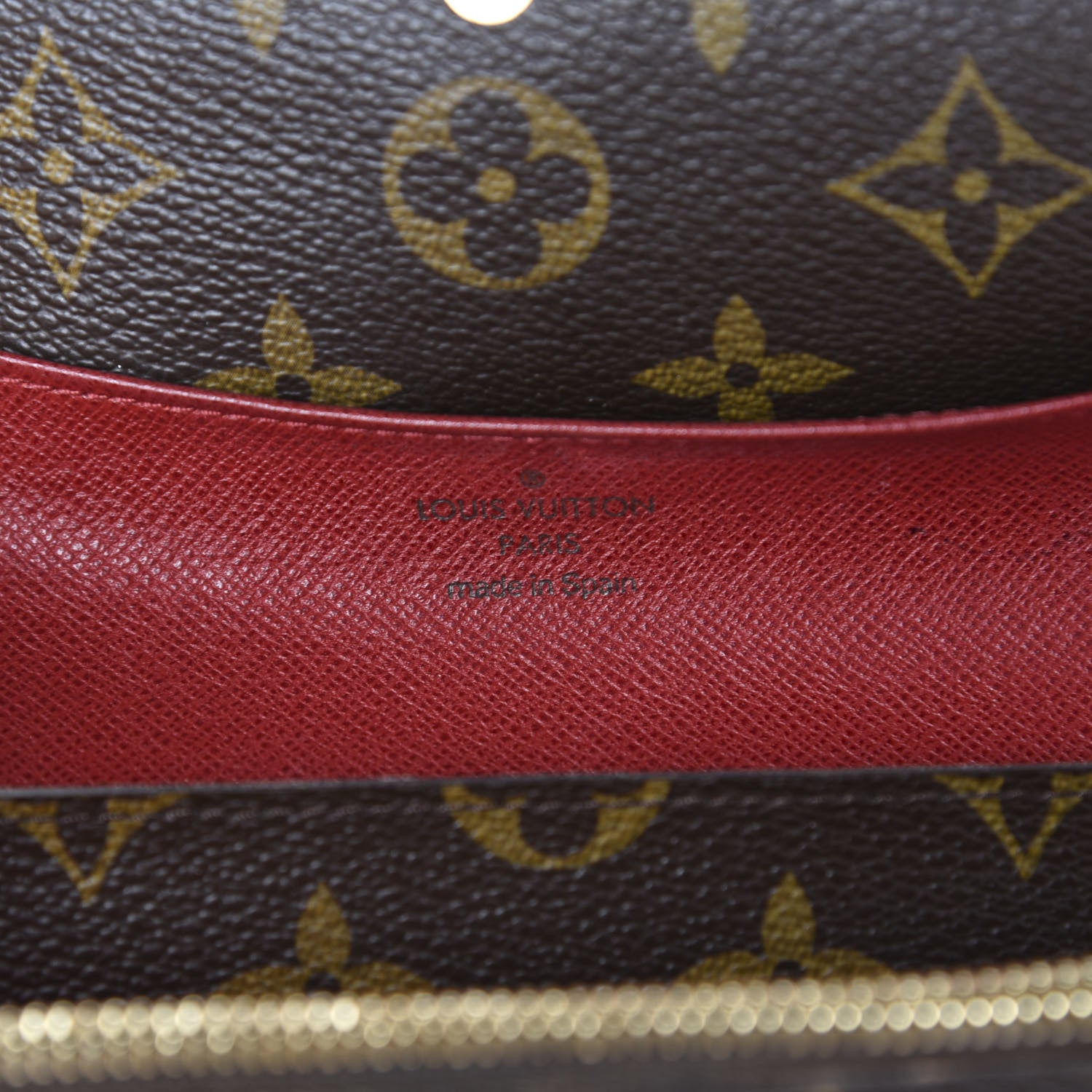 Louis Vuitton Monogram Emilie Wallet Red 12 of 12