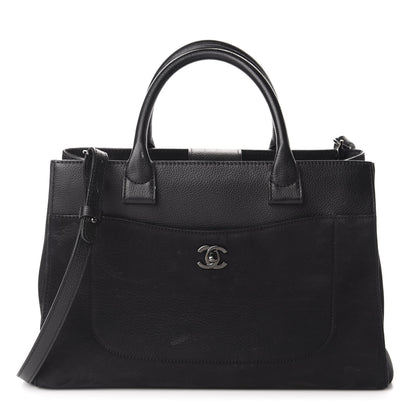 Chanel Grained Calfskin Suede Small Neo Executive Shopper Tote Black 1 of 17