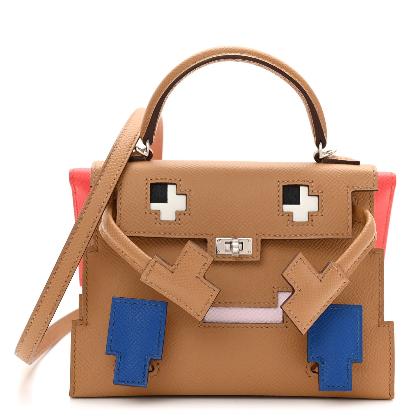 Epsom Swift Quelle Idole Picto Kelly Doll Handbag Biscuit Rose Texas Blue France