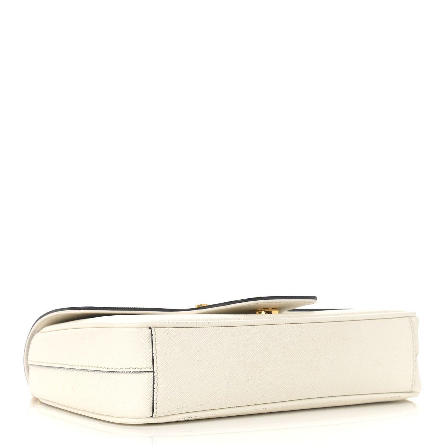 Saffiano Flap Shoulder Bag Talco