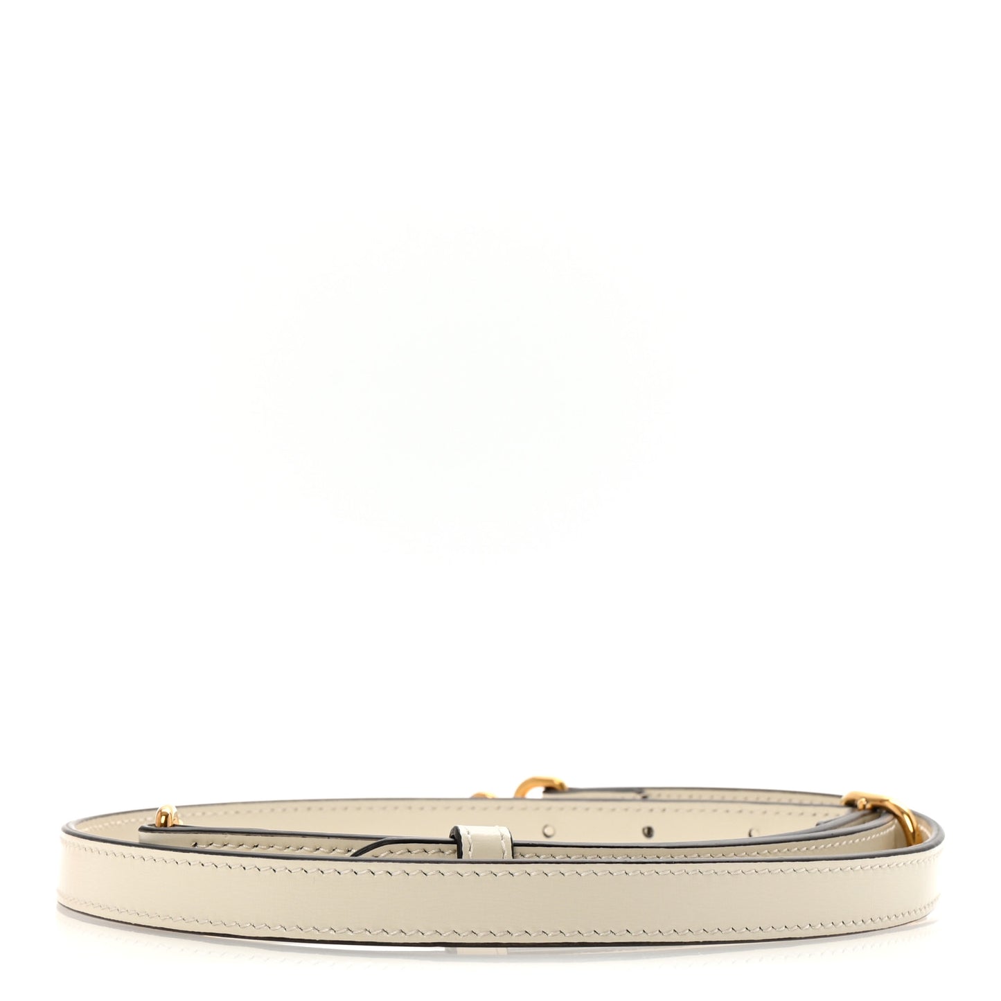 Calfskin 25mm Adjustable Shoulder Strap White