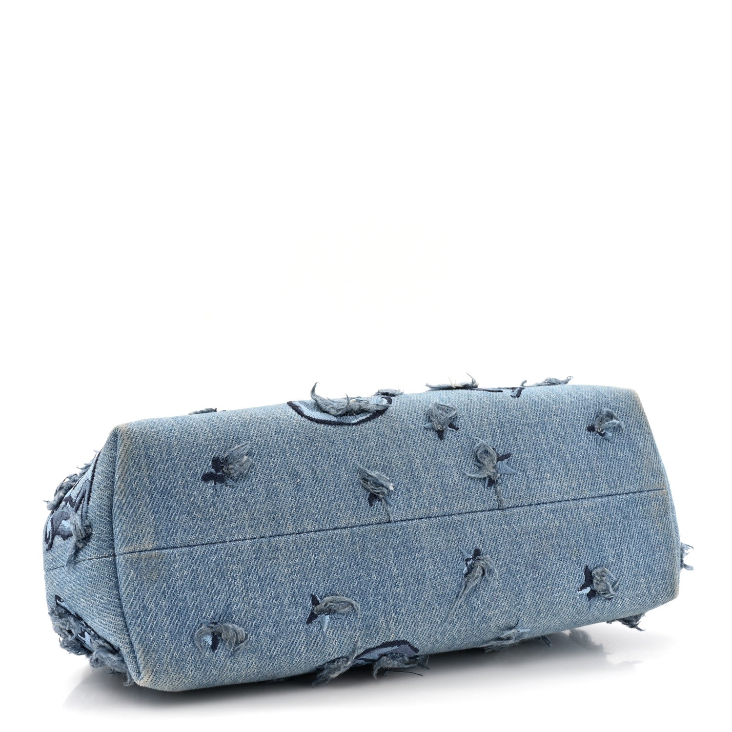 Fendi Denim Embroidered Astrology Small Fendi First Chiaro 4 of 10