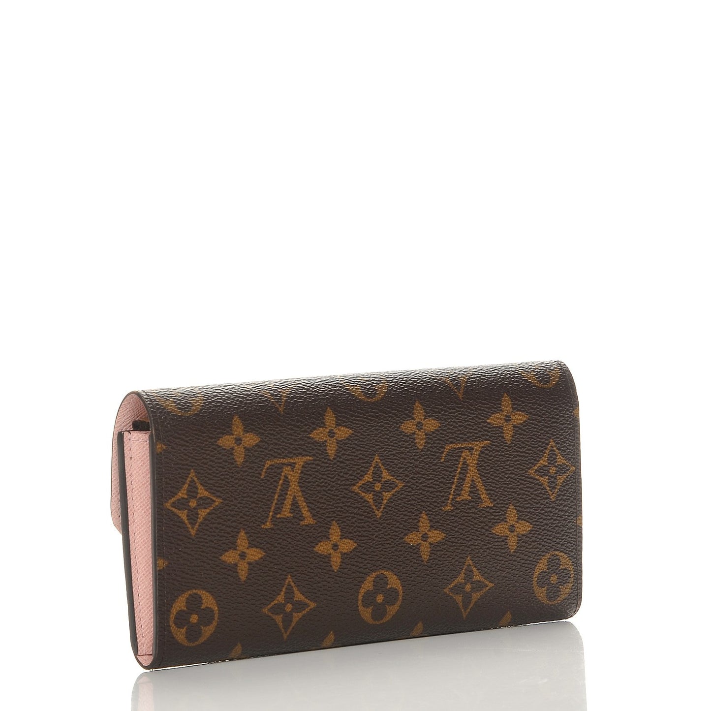 Monogram Emilie Wallet Rose Ballerine