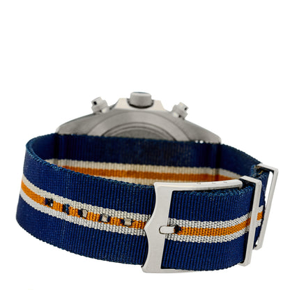 TUDOR Stainless Steel Fabric 42mm Heritage Chrono Automatic Watch Blue 70330B 3 of 4
