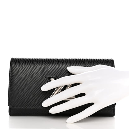 Louis Vuitton Epi Twist Wallet Black 2 of 8