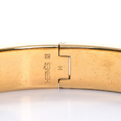Hermes Enamel Narrow Clic Clac H Bracelet GM Black 4 of 7