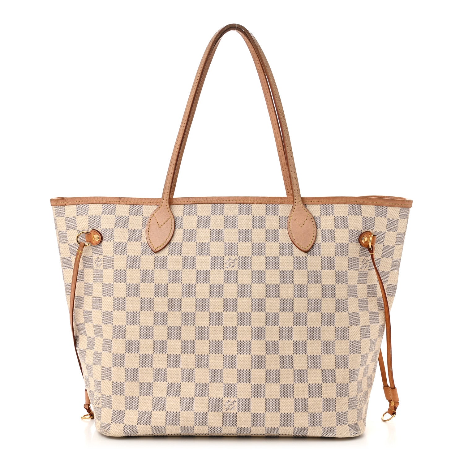 Louis Vuitton Damier Azur Neo Neverfull MM Rose Ballerine 1 of 17