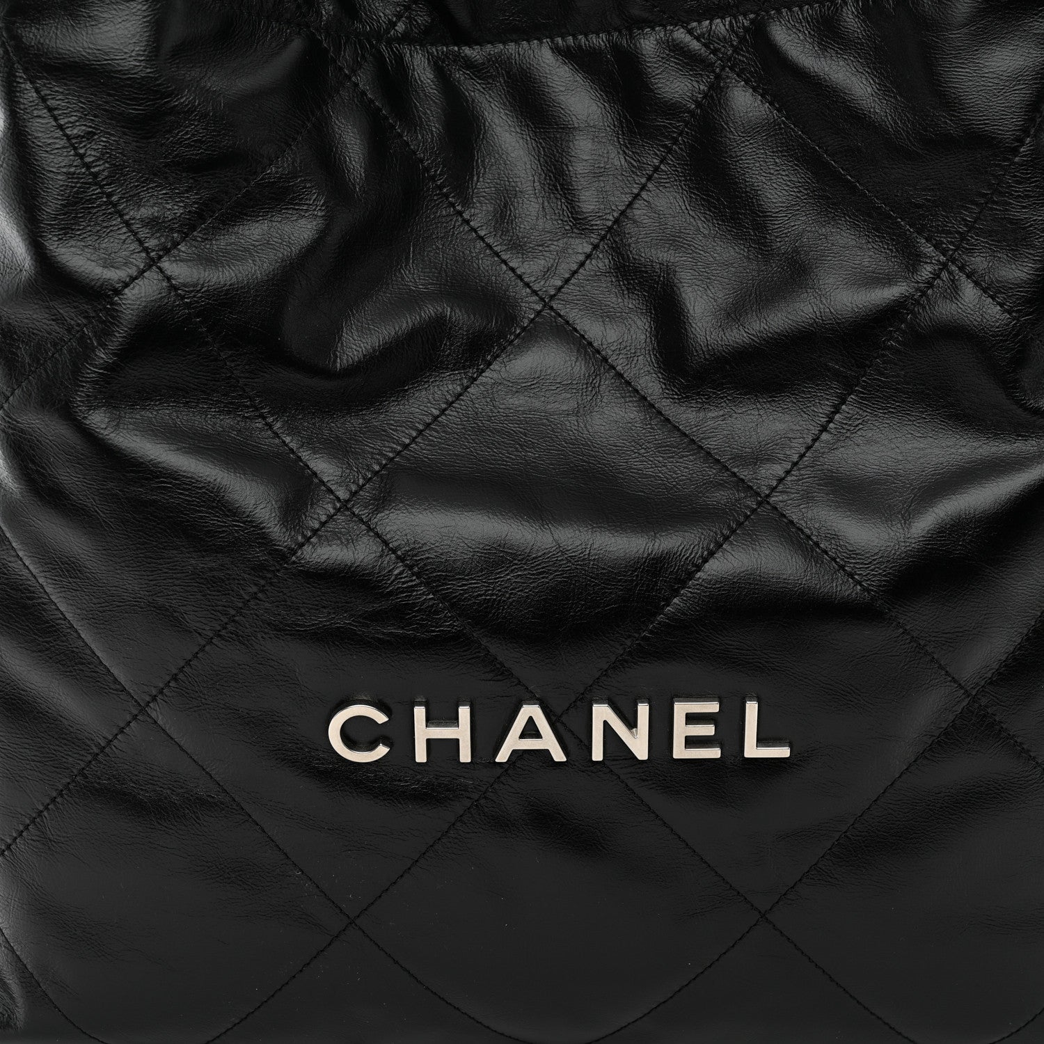 Chanel Shiny Calfskin Quilted Chanel 22 Black 9 of 11