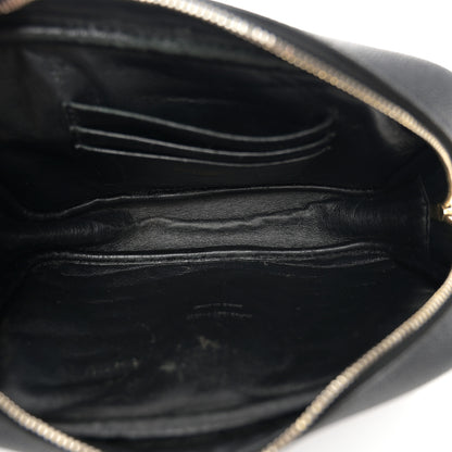 Saint Laurent Grain De Poudre Matelasse Monogram Mini Lou Camera Bag Black 8 of 13
