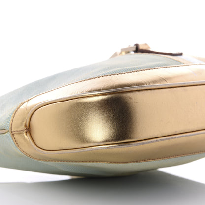 Gucci Metallic Calfskin Jackie O Hobo Gold 5 of 8