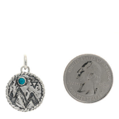 Foundrae Sterling Silver Turquoise Pamela Love Medallion Pendant 2 of 3