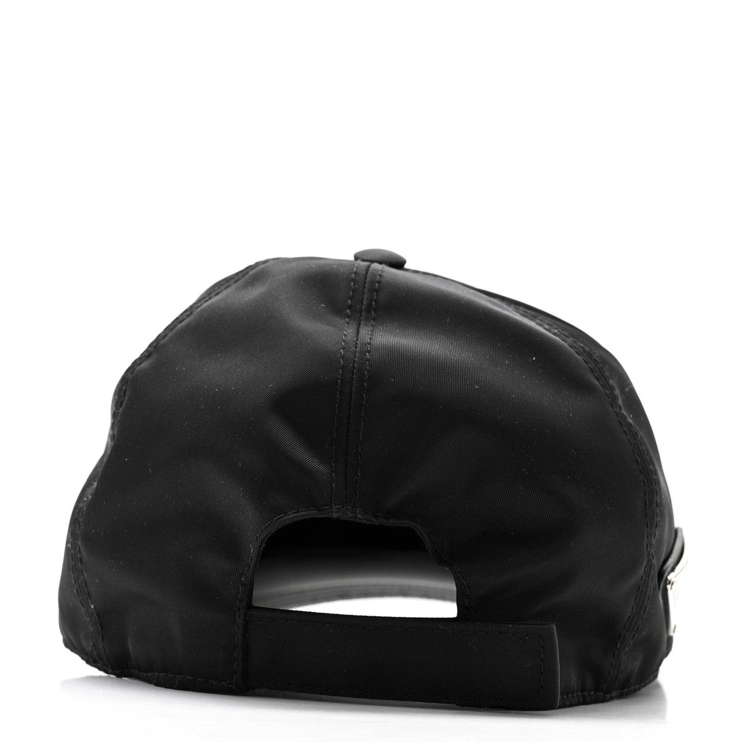 Tessuto Nylon Logo Baseball Cap M Black