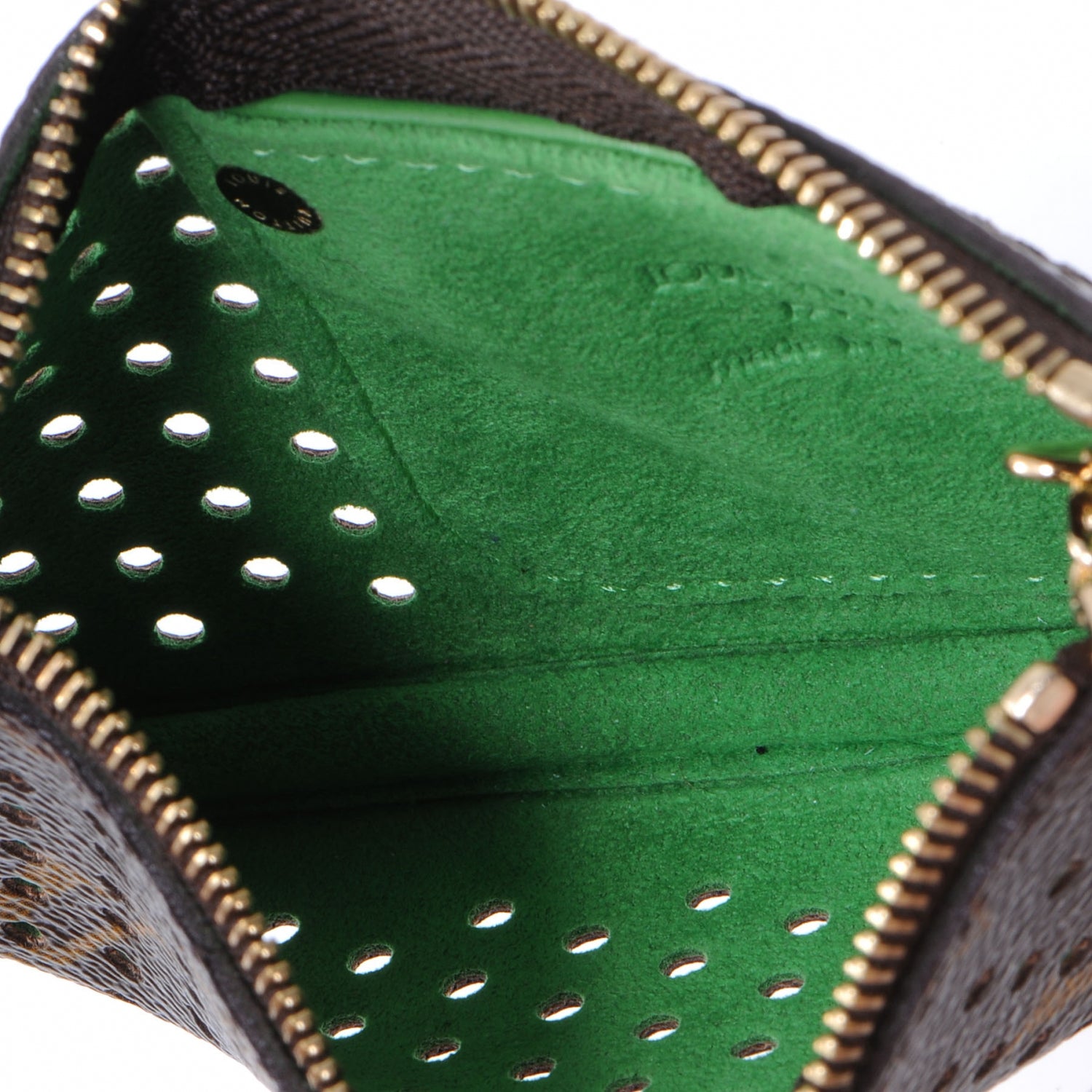 Louis Vuitton Monogram Perforated Key Pouch Green 5 of 7