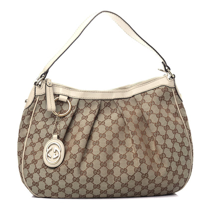 Gucci Monogram Medium Sukey Hobo Off White 1 of 13