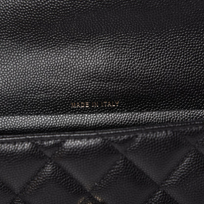 Chanel Caviar Quilted Flap Phone Holder With Chain Black 9 of 12
