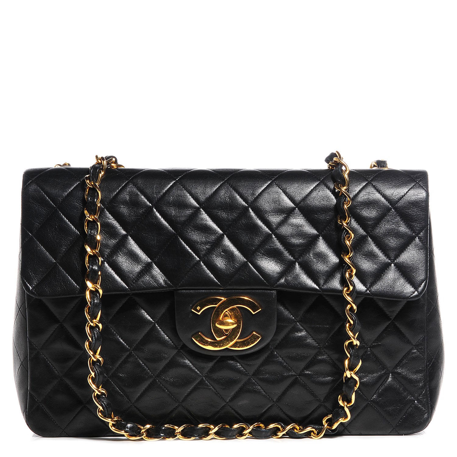 Chanel Lambskin XL Jumbo Flap Black 1 of 9