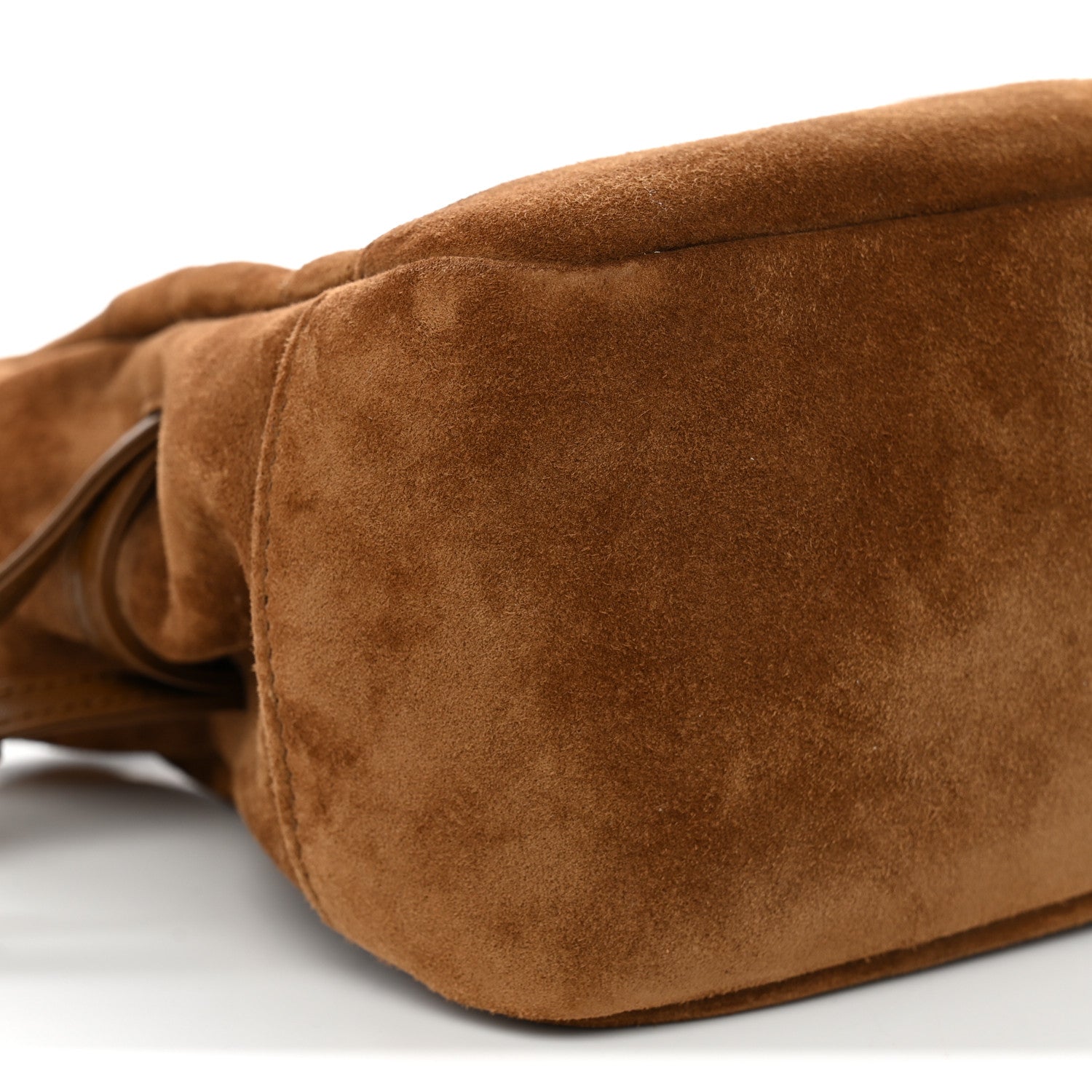 Saint Laurent Suede Calfskin Matelasse Monogram Mini Jamie Shoulder Pouch Bag Golden Leaf 9 of 11
