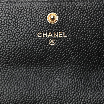 Chanel Caviar Quilted Large Flap Wallet Black 6 of 8