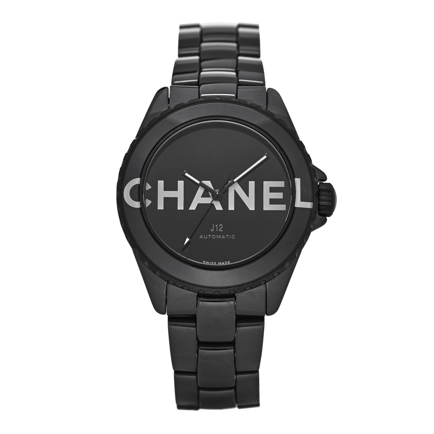Stainless Steel Ceramic 38mm J12 Wanted de Chanel Automatic Watch Black