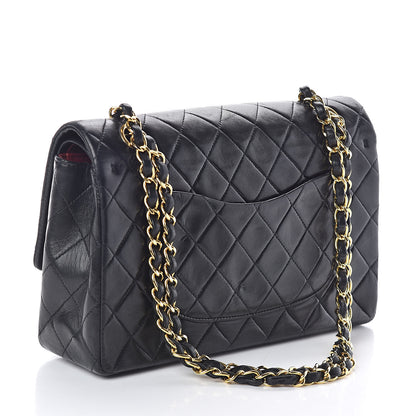 Chanel Lambskin Quilted Medium Double Flap Black 3 of 11