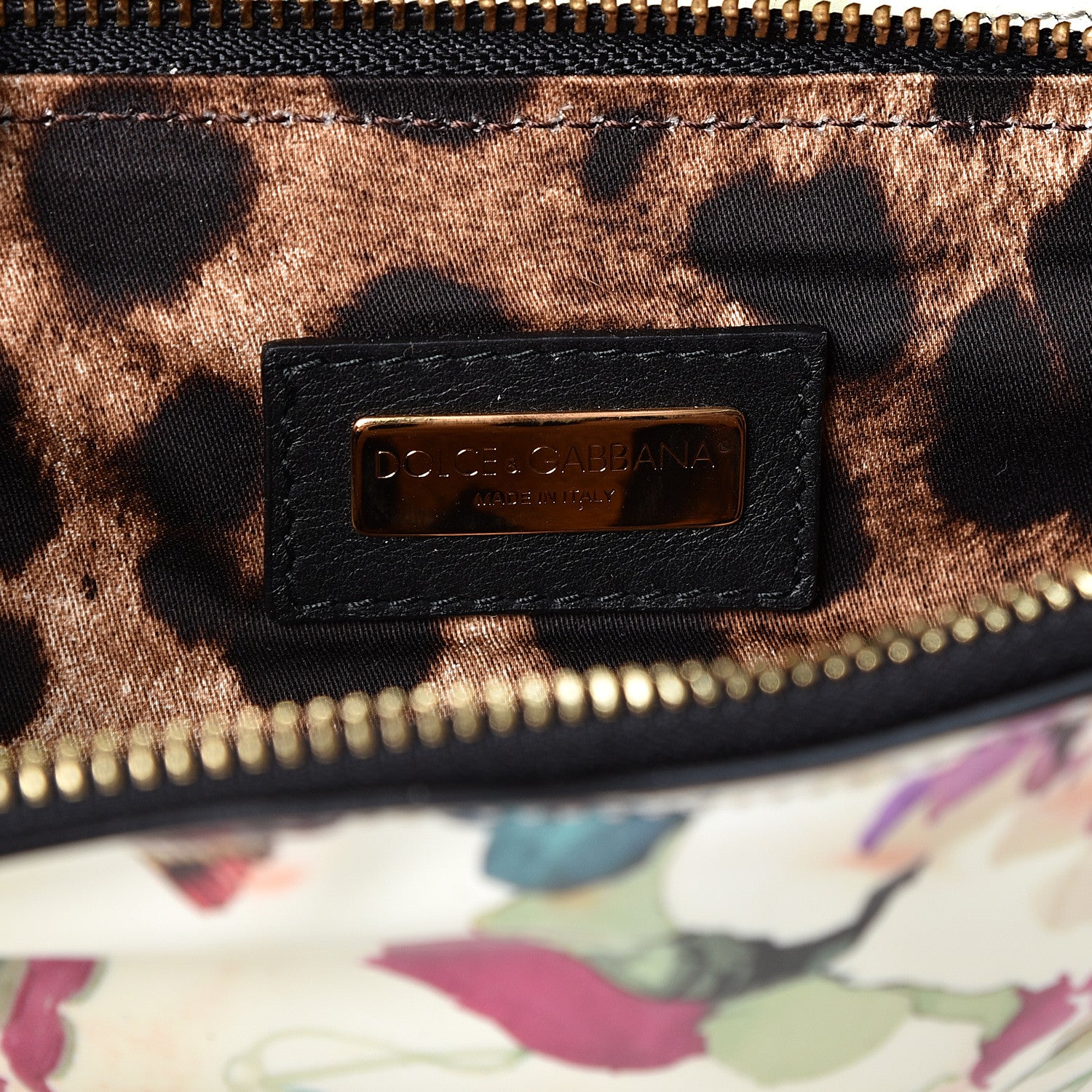Dolce & Gabbana Patent Floral Print Wallet On Chain Multicolor 5 of 8